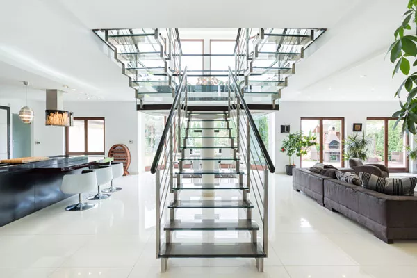  Artisan ferronnier pour création sur-mesure d'un escalier droit métallique moderne, Vitrolles, EDC13