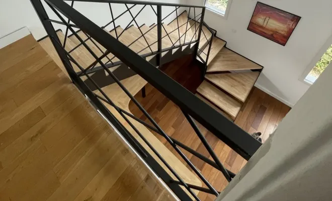 Escalier limon latéral à Venelles, Pays d'Aix-en-Provence, Vitrolles, EDC13